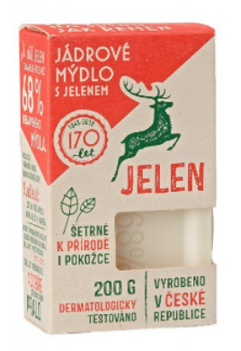 Jádrové mýdlo Jelen 200g  (1372)
